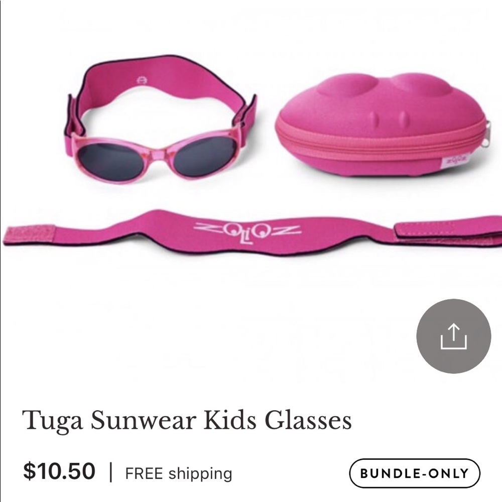 Cross-listed kids adjustable sunglasses